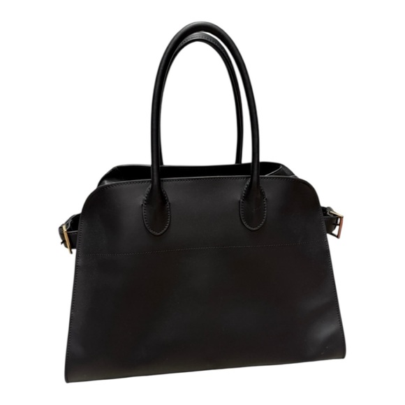 SANTAELLA Black Leather Valentina Tote Bag NWT - Picture 3 of 16